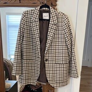 Madewell Larsen Plaid Blazer